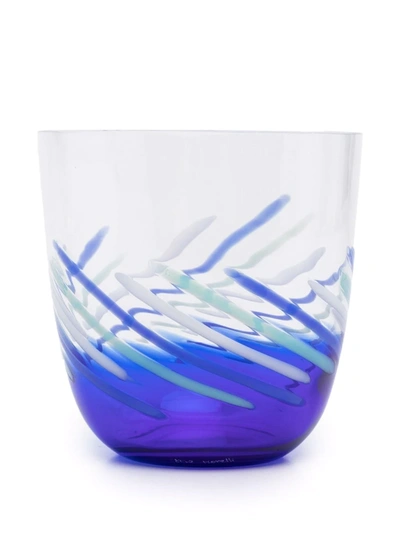 Carlo Moretti I Diversi Glass In Blau