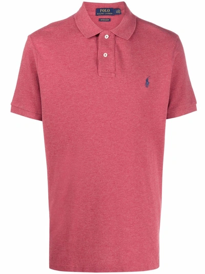 Polo Ralph Lauren Embroidered-pony Polo Shirt In Red