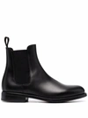 Scarosso Claudia Leather Ankle Boots In Schwarz