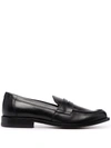 SCAROSSO HARPER LEATHER PENNY LOAFERS