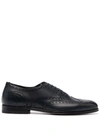 Scarosso Judy Lace-up Leather Brogues In Blau