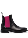 SCAROSSO CLAUDIA COLOUR-BLOCK ANKLE BOOTS