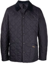 Barbour Heritage Liddesdale Diamond Quilted Jacket In Blau