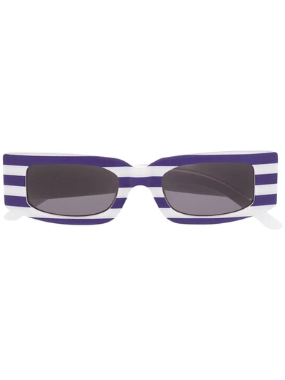 Sunnei Square-frame Striped Sunglasses