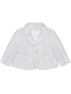 DOLCE & GABBANA SINGLE-BREASTED SHANTUNG BLAZER