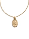 DOLCE & GABBANA CIRCLE PENDANT NECKLACE