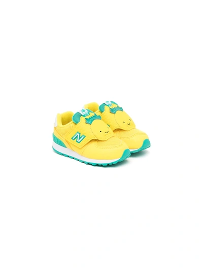 New Balance Kids' 574 Touch-strap Trainers In Yellow