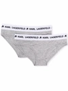 KARL LAGERFELD LOGO裤腰三角内裤（两件装）