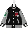 MIKI HOUSE EMBROIDERED LETTERMAN JACKET