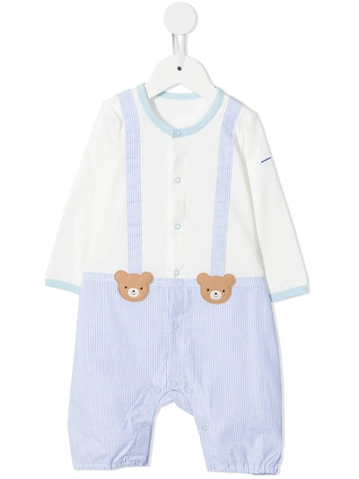 Miki House Babies' Overall-detail Romper In White