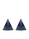 JIL SANDER TRIANGLE-SHAPED GLASS EARRINGS