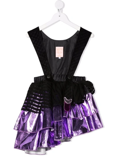 Wauw Capow By Bangbang Kids' Fairytale Layered Dress In Black