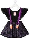 Wauw Capow By Bangbang Bird Girl Frill Limited Dress In Black