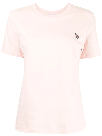 Ps By Paul Smith Chest Logo-patch T-shirt In Pink
