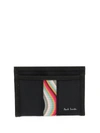 PAUL SMITH STRIPED DETAIL CARDHOLDER