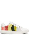 PAUL SMITH STRIPED PRINT SNEAKERS