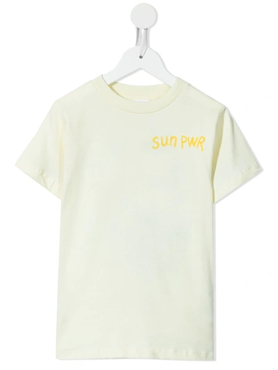 Molo Kids' Sun Pwr T-shirt In Yellow