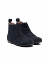 Pèpè Slip-on Suede Boots In Blue