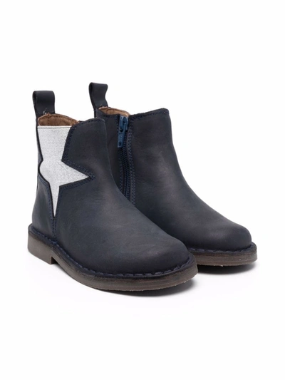 Two Con Me By Pépé Kids' Chelsea Ankle Boots In Blue