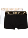 VERSACE GRECA BORDER BOXER BRIEFS (PACK OF TWO)