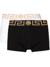 Versace Bi-pack Intimo Uomo Jersey Topeka Bi-stretch In Black