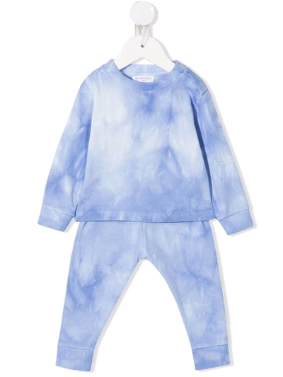 Studio Clay Babies' Benji Tie-dye Tracksuit In Blue