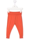 Studio Clay Elastic Waist Trousers In Orange