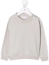 Studio Clay Oversized Crew Neck Sweatshirt In Grey