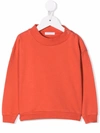 Studio Clay Crew Neck Sweatshirt In Red