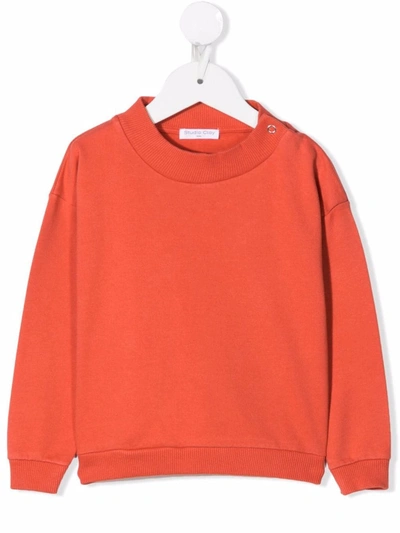 Studio Clay Babies' Crew Neck Sweatshirt In Red