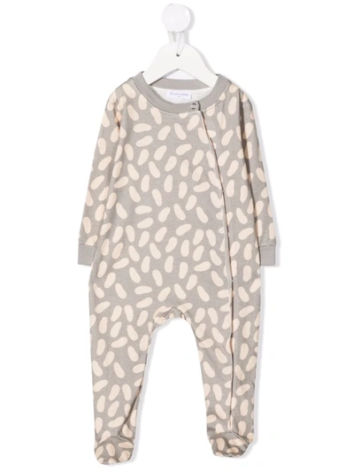 Studio Clay Babies' Bean-print Pajamas In Grey
