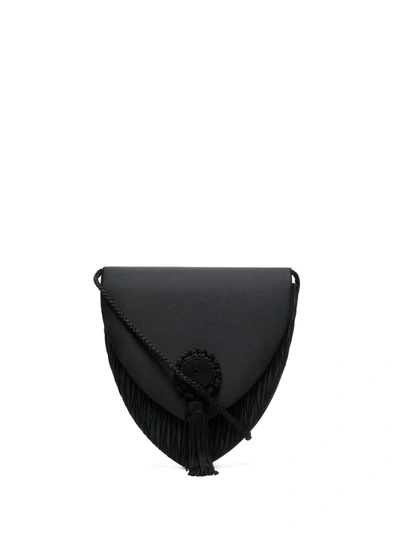 Pre-owned Van Cleef & Arpels Vintage 1980s  Tassel Detail Crossbody Bag In Black