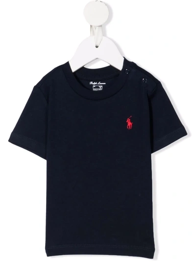 Ralph Lauren Babies' Polo Pony T-shirt In Blue