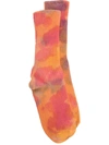 Collina Strada X Gucci Desert Tie Dye Organic Cotton Blend Socks In Orange