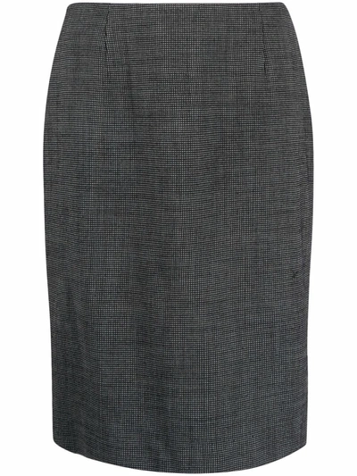 Pre-owned Dior 2010s  High-waisted Straight Skirt In Black