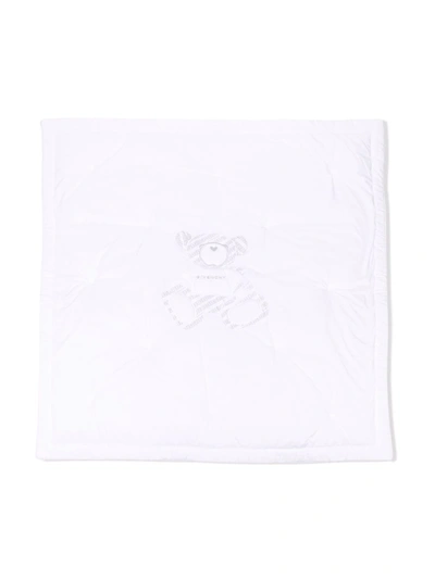 Givenchy Embroidered Cotton Blanket In White