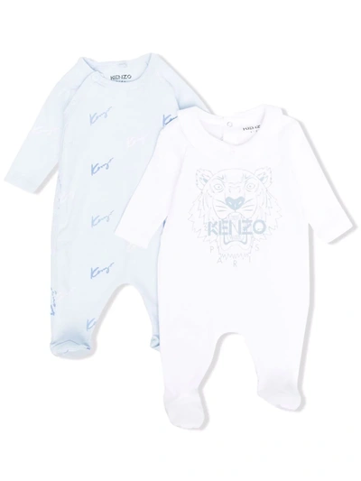 Kenzo Light Blue Set For Baby Boy With Logo