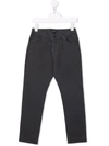 Emporio Armani Mid-rise Skinny Jeans In Grey