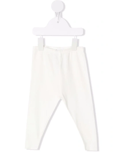 Bonpoint Babies' Elasticated Cotton Leggings In White