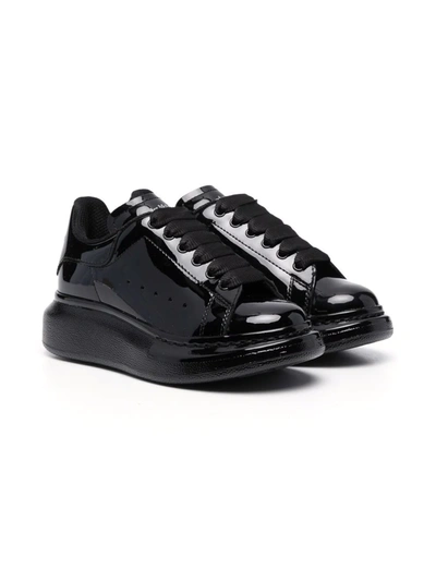 Alexander Mcqueen Kids' Oversized Low-top Trainers In Black