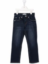 Levi's Mid-rise Straight Leg Jeans In Blue
