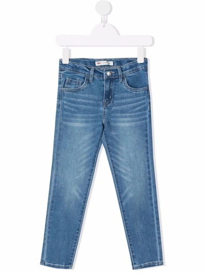 Levi's Kids' Mid-rise Skinny Jeans In Blue