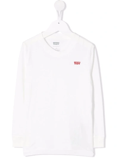 Levi's White T-shirt For Kids With Logo