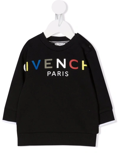 Givenchy Baby's & Little Kid's Multicolor Logo Sweatshirt In Black