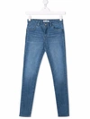 Levi's Teen Mid-rise Skinny Jeans In Blue