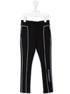 GIVENCHY LOGO-EMBROIDERED TAILORED TROUSERS