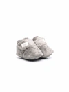 Ugg Kids' Unisex Bixbee Faux Fur Booties - Baby In Charcoal