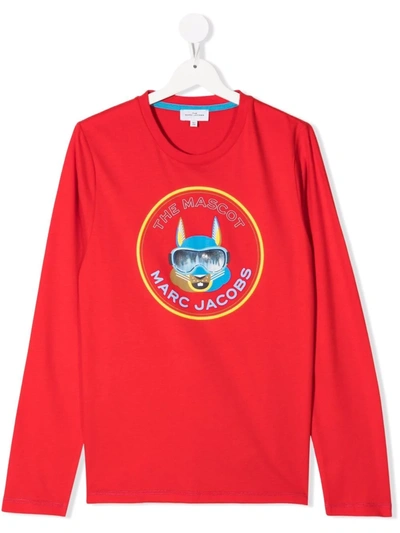 The Marc Jacobs Teen Mascot-print T-shirt In Red