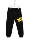 MSGM GRAPHIC-PRINT TRACK TROUSERS