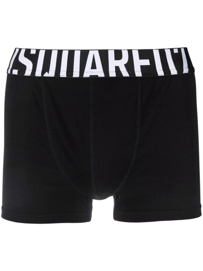 Dsquared2 Logo Waistband Boxers In Black